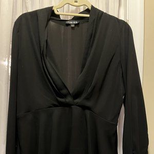 Women's TIMING Black Flowy Blouse Size L